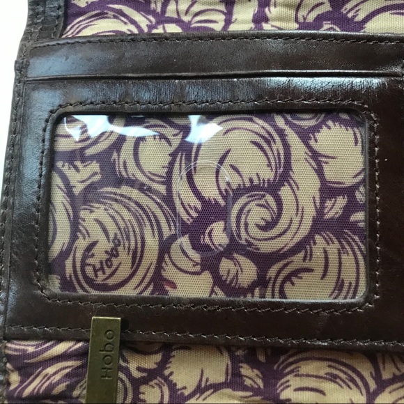 Hobo The Original Brown Leather Wallet Clutch. - Picture 6 of 10